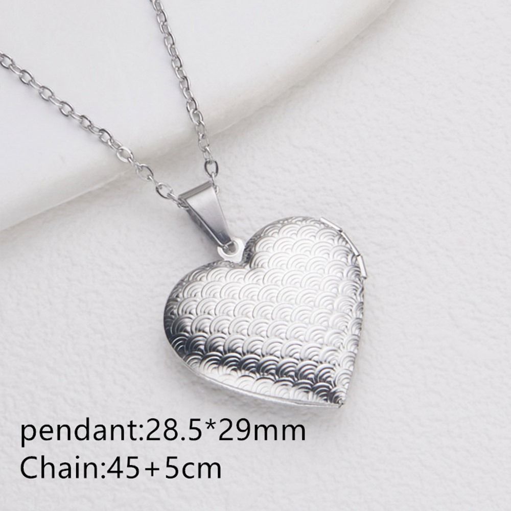 สร้อยคอรูปหัวใจแบบทำมือสร้อยล็ - Heart Locket Necklace Photo บทวิจารณ์และราคา